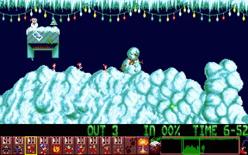 Holiday Lemmings 1993 screen shot game playing